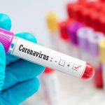 Blood sample tube positive with coronavirus 2019